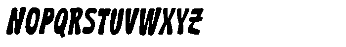 Sour Brunch Slant Regular Font UPPERCASE
