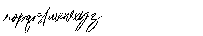 Souren Berry Signature Font LOWERCASE