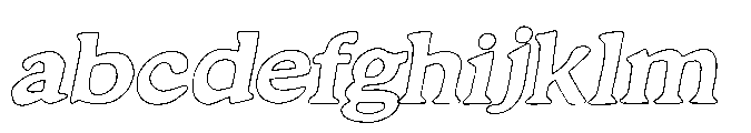 South Costalina Outline Italic FONT