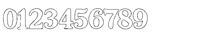 South Costalina Outline Font OTHER CHARS