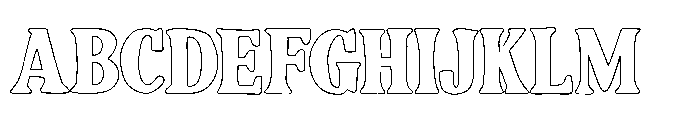 South Costalina Outline Font
