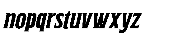 Southfolk Italic Font LOWERCASE