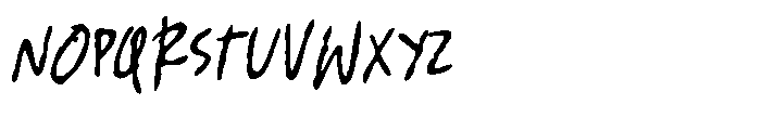 Souvenir Notes Regular Font UPPERCASE