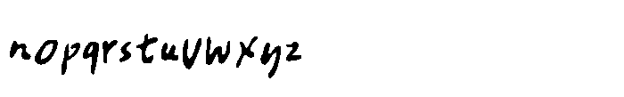 Souvenir Notes Regular Font LOWERCASE