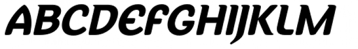 Sovba Black Oblique Font UPPERCASE