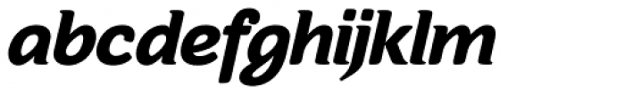 Sovba Black Oblique Font LOWERCASE
