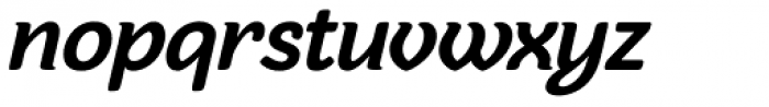 Sovba Bold Oblique Font LOWERCASE