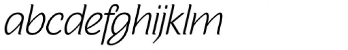 Sovba Light Oblique Font LOWERCASE