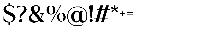 Soyora Medium Font OTHER CHARS