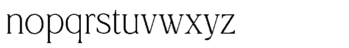 Soyora Thin Font LOWERCASE