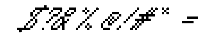 SoLow Italic Font OTHER CHARS