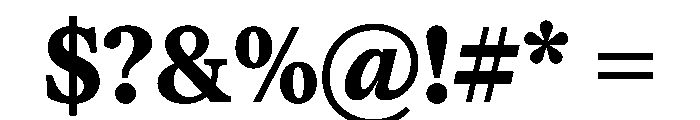Society Bold Instance Font OTHER CHARS