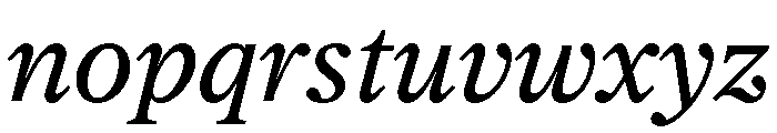 Society BookItalic Font LOWERCASE
