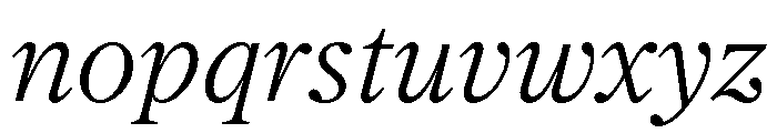 Society LightItalic Font LOWERCASE