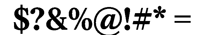Society SemiBold Instance Font OTHER CHARS