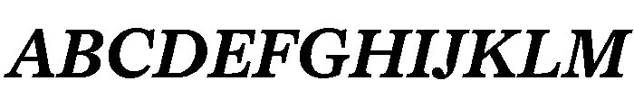 Society SemiBoldItalic Font UPPERCASE