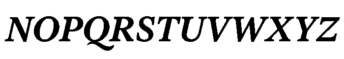 Society SemiBoldItalic Font UPPERCASE