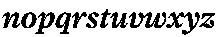Society SemiBoldItalic Font LOWERCASE