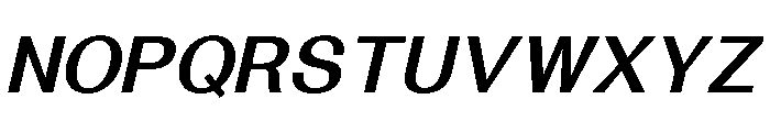 Solaris BoldItalic Font UPPERCASE