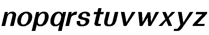 Solaris BoldItalic Font LOWERCASE