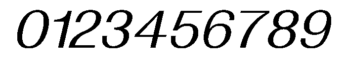 Solaris Italic Font OTHER CHARS