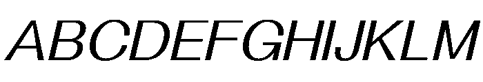 Solaris Italic Font UPPERCASE
