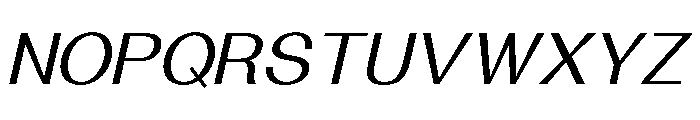 Solaris Italic Font UPPERCASE