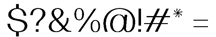Solaris Light Font OTHER CHARS