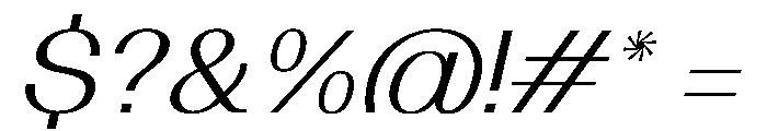 Solaris LightItalic Font OTHER CHARS