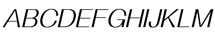 Solaris LightItalic Font UPPERCASE