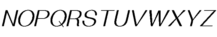 Solaris LightItalic Font UPPERCASE