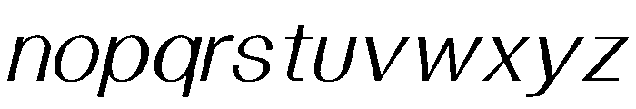 Solaris LightItalic Font LOWERCASE