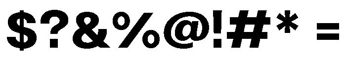 Solina Bold Font OTHER CHARS