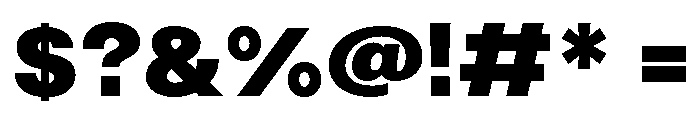 Solina Heavy Font OTHER CHARS