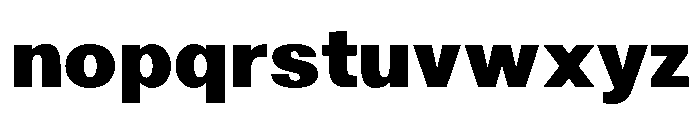 Solina Heavy Font LOWERCASE