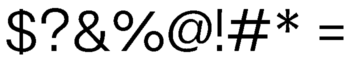 Solina Light Font OTHER CHARS