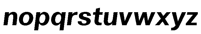 Solina SemiBoldItalic Font LOWERCASE