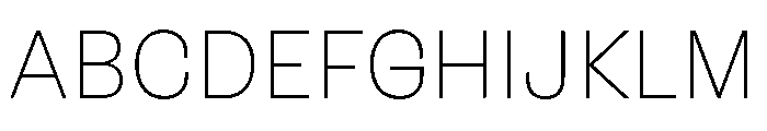 Sonar Light Font UPPERCASE