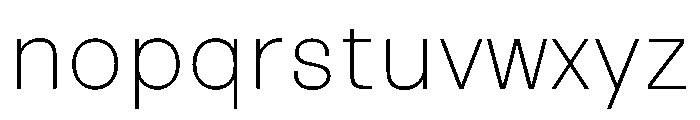 Sonar Light Font LOWERCASE