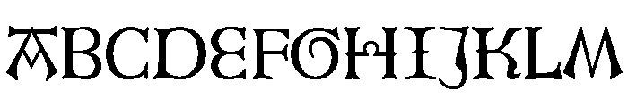 SouffletVert Hybrid106R Font UPPERCASE