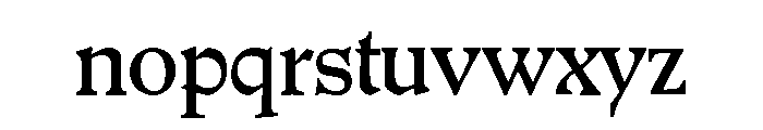 SouffletVert Hybrid106R Font LOWERCASE