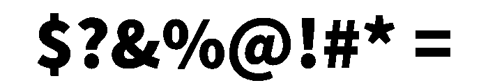 SourceSansProBlack Regular Font OTHER CHARS