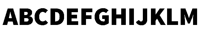 SourceSansProBlack Regular Font UPPERCASE