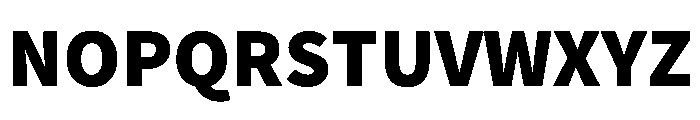 SourceSansProBlack Regular Font UPPERCASE