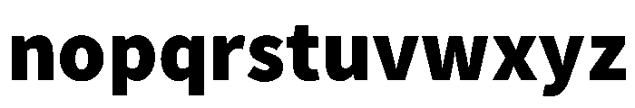 SourceSansProBlack Regular Font LOWERCASE