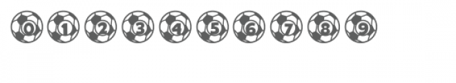 soccer balls shape font Font OTHER CHARS