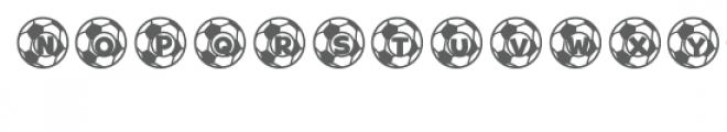 soccer balls shape font Font UPPERCASE