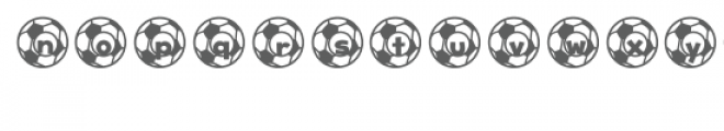 soccer balls shape font Font LOWERCASE