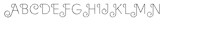 Solomon Thin Deco Font UPPERCASE