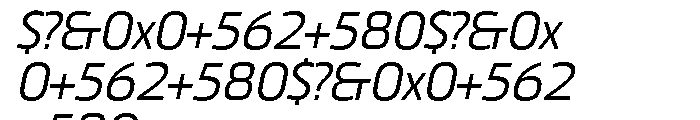 Sommet Italic Font OTHER CHARS